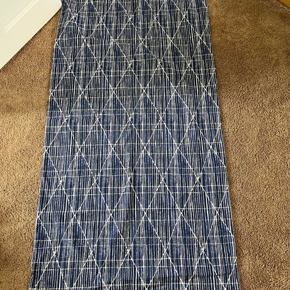 Project 62 Blue Pleated Shower Curtain